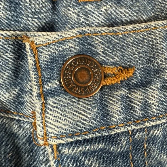 Vintage Levi's Orange Tab Jeans Womens 30 (Fits 28x32) Blue Straight Leg Denim‎ - Picture 10 of 16